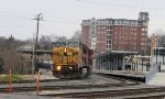 GECX 9513 leads NS train 6W4 past the new Union Station